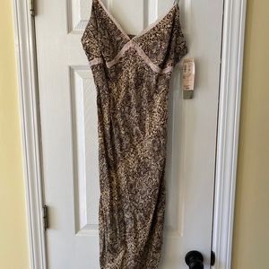 Snake print dress